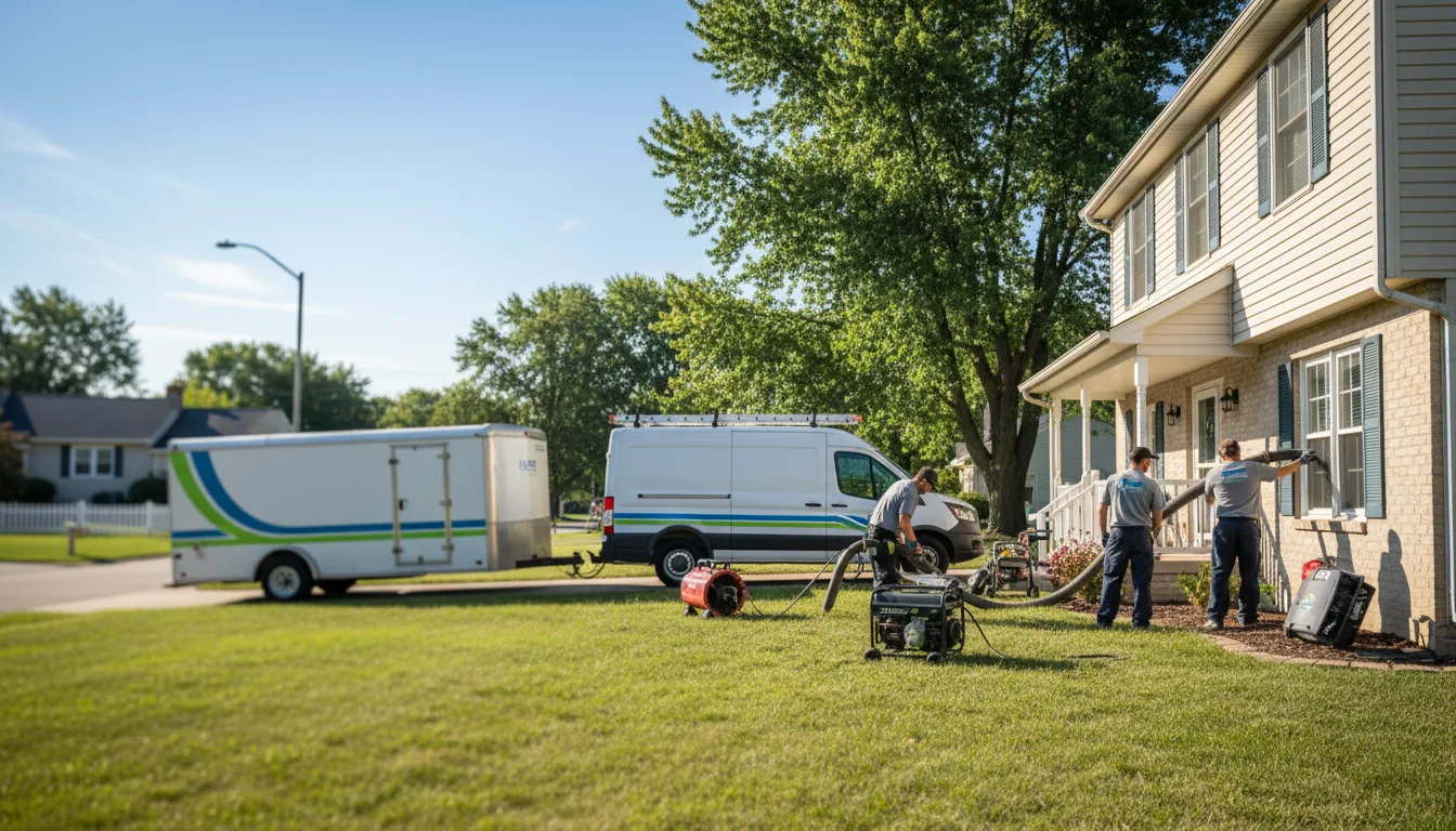 Flooded Basement Restoration And Cleanup With Repair in El Dorado, KS near me